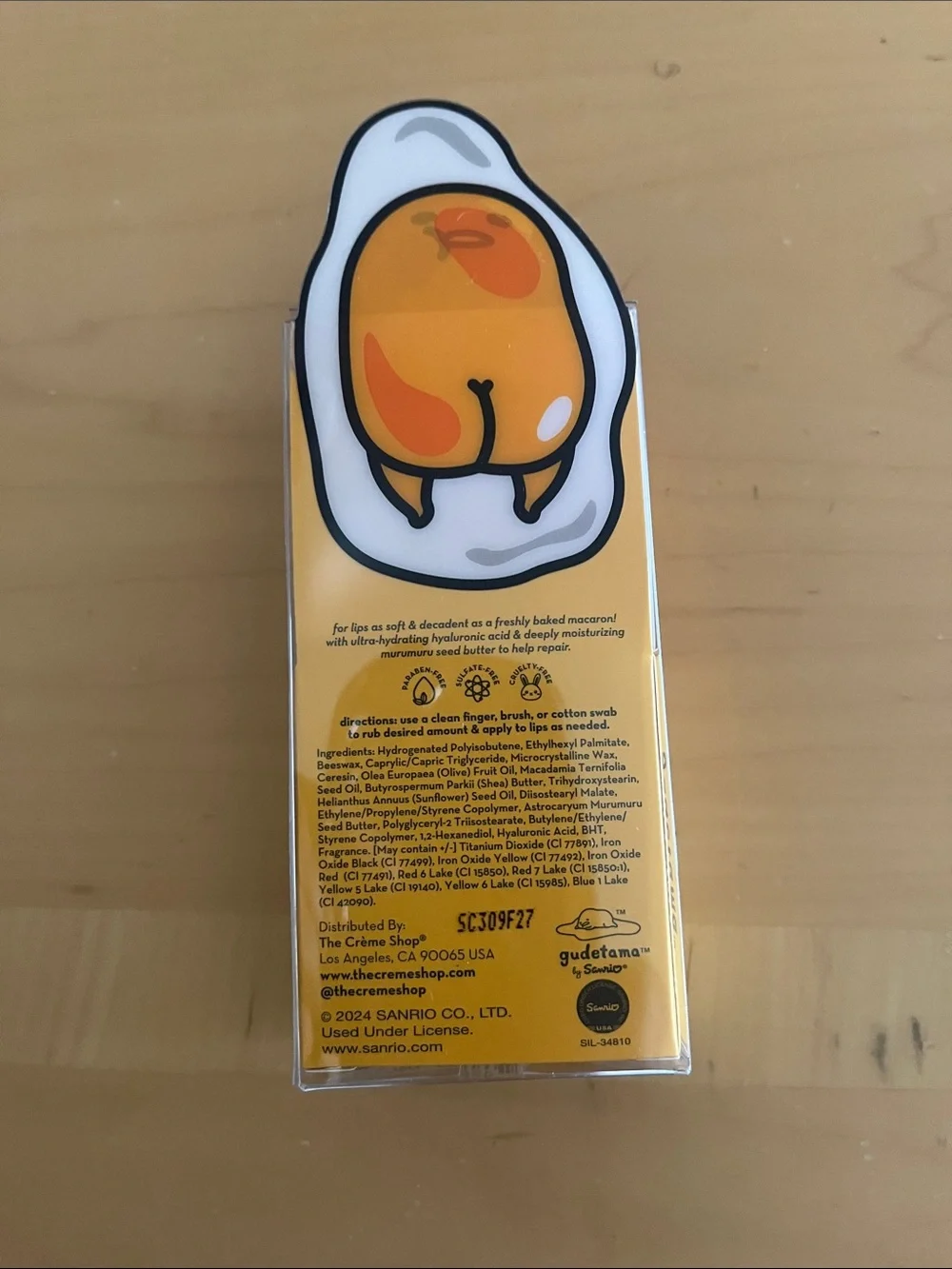The Crème Shop x Gudetama Macaron Lip Balm - Yellow